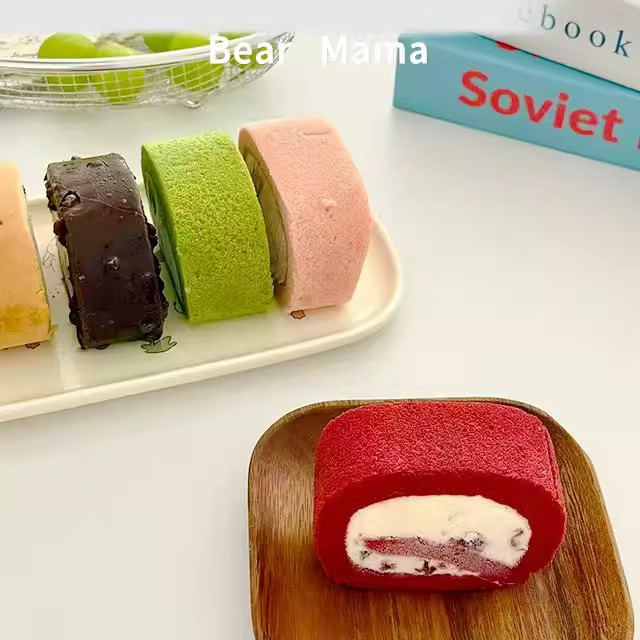 焙尔妈妈瑞士卷慕斯蛋糕动物奶油梦龙巧克力抹茶水蜜桃原味红丝绒