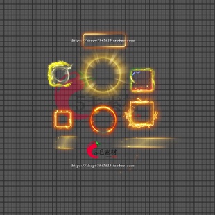 框悬浮框PNG格式 传奇物品首饰内观动态特效 QT104 备框素材 传奇装