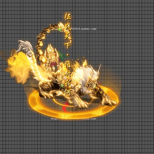 传奇光环特效素材 动态光柱技能特效 征战天下 PNG序列 GH67