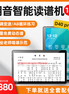 朋音T10pro读谱机D40阅谱器萨克斯电吹管专用二胡伴奏动态乐谱D10