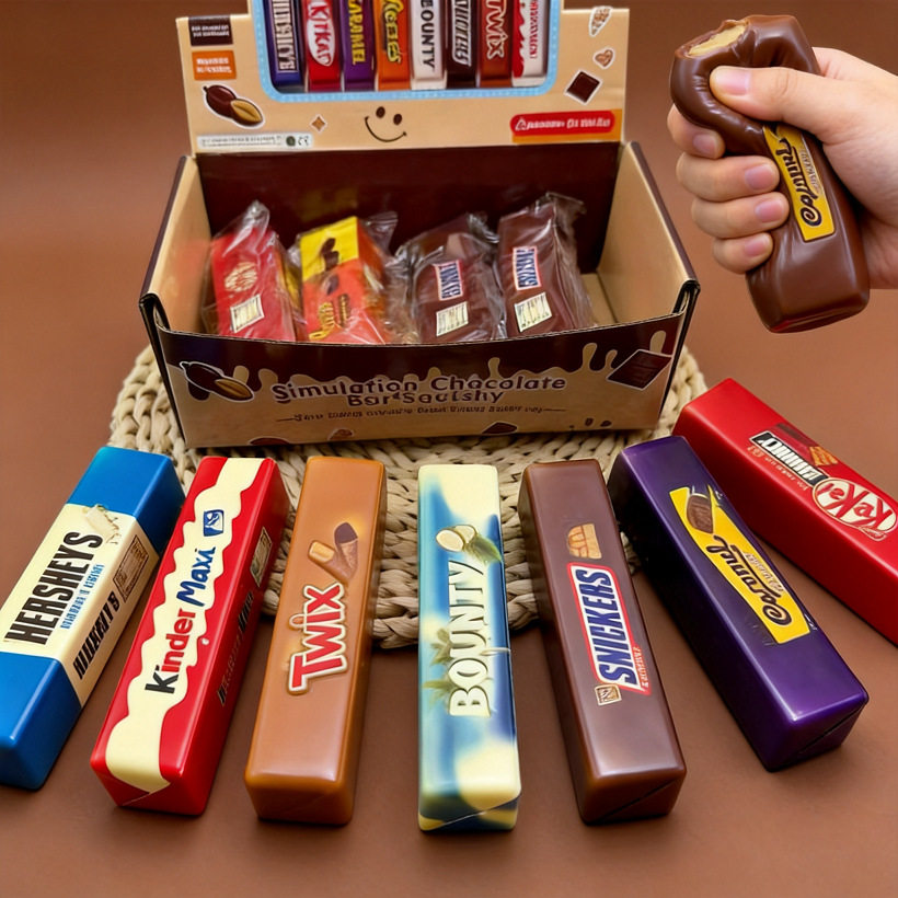 PU巧克力条捏捏乐网红零食士力创意/整蛊玩具