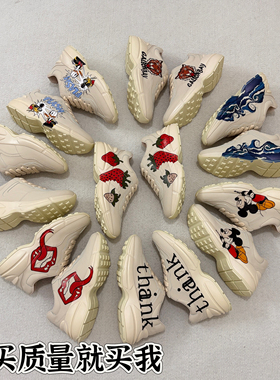 经典厚底老爹鞋女小个子增高男字母休闲百搭松糕炸街配阔腿裤显瘦