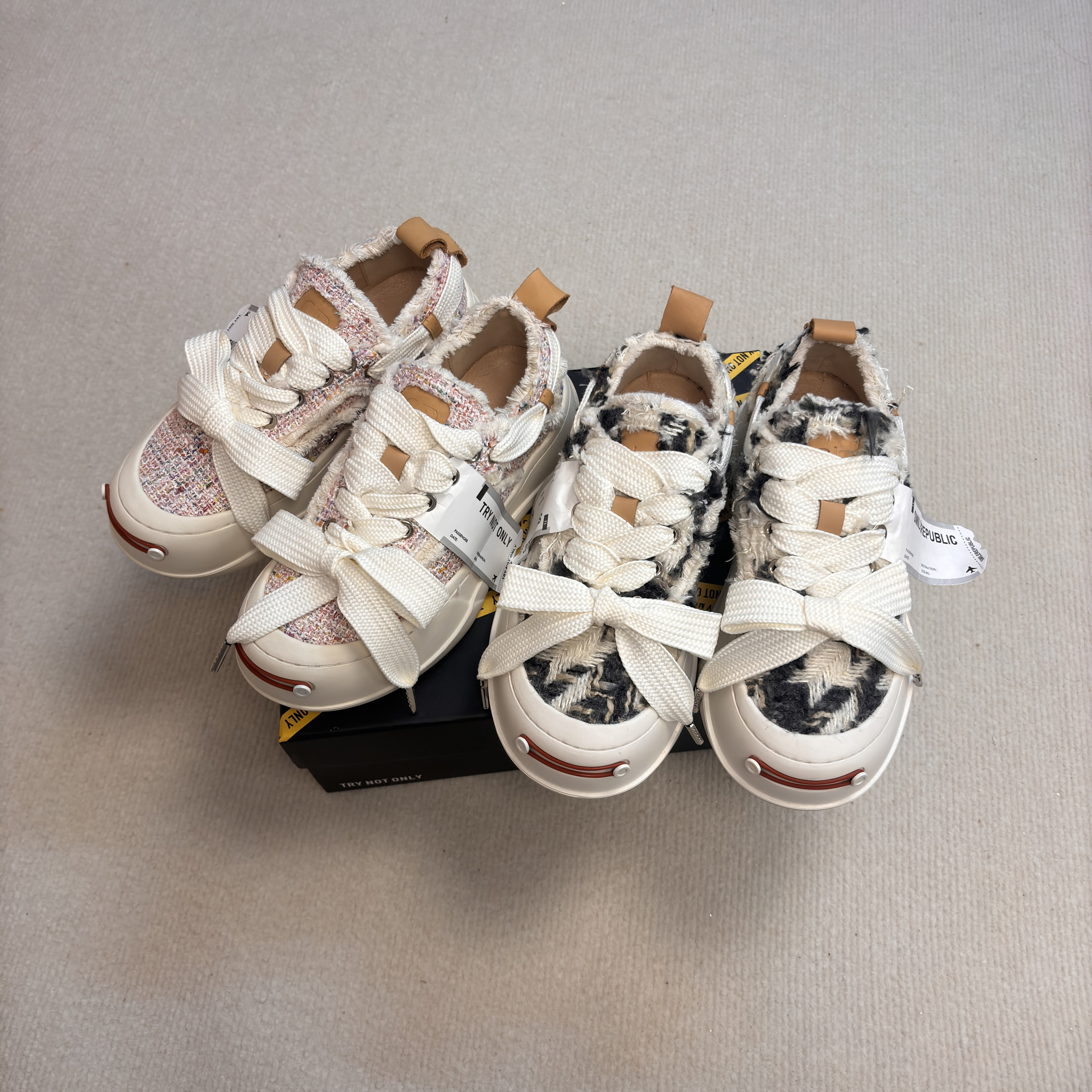 厚底矮子乐开口笑帆布鞋女2024春季新款厚底起司猫笑脸鞋休闲板鞋