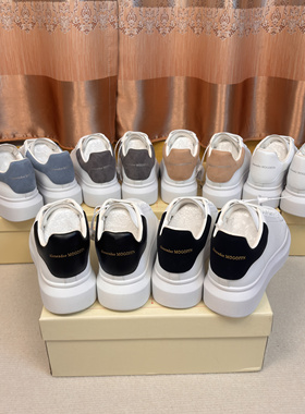 情侣小白鞋女款2024春季百搭小个子学生厚底增高休闲板鞋男松糕鞋