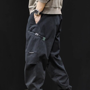 男加绒哈伦弹力潮流百搭束脚裤 裤 BIAS潮牌春秋休闲工装 neith