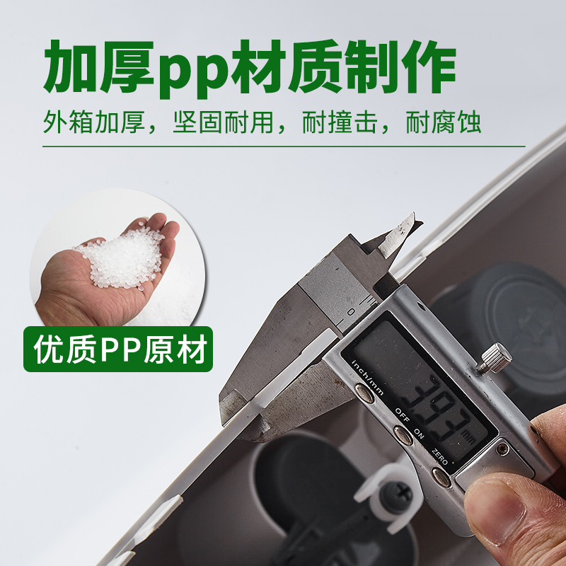 水箱家用卫生间蹲便器马桶加厚蹲坑挂墙式厕所冲水箱大容量带喷枪