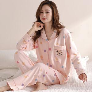 纤丝鸟100%新疆棉女家居套装