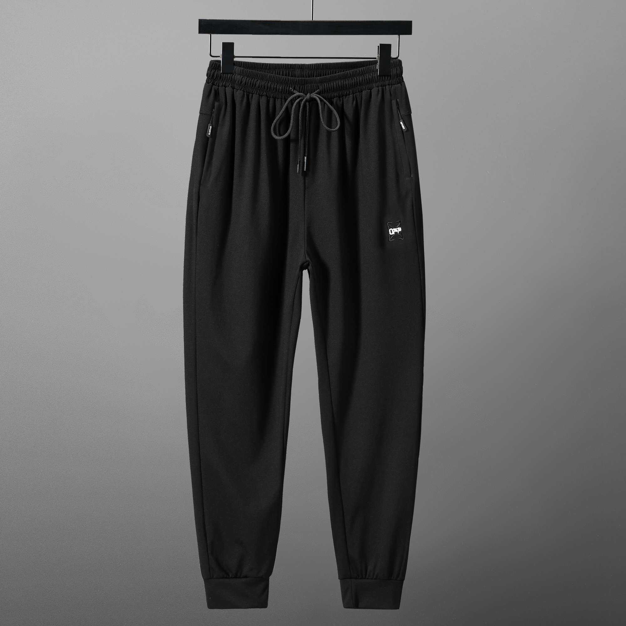 加肥男裤宽松秋季2021新款刺绣百搭长裤子潮胖子胖人休闲裤350斤