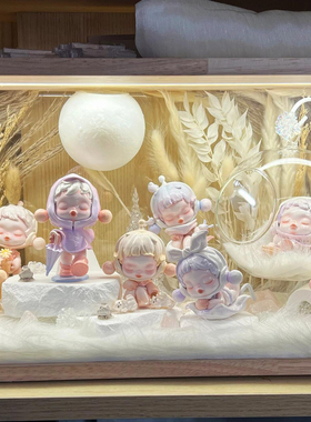 泡泡玛特sp温度盲盒场景布置装饰造景微缩道具迷你配件diy收纳盒