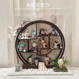 一盏风月dimoo泡泡玛特古风微缩场景展示盒造景小配件diy道具摆件