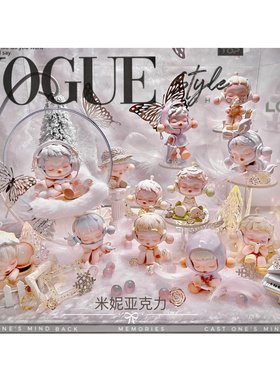 盲盒DIY微缩场景泡泡玛特sp温度 布置造景装饰配件道具手工展示盒