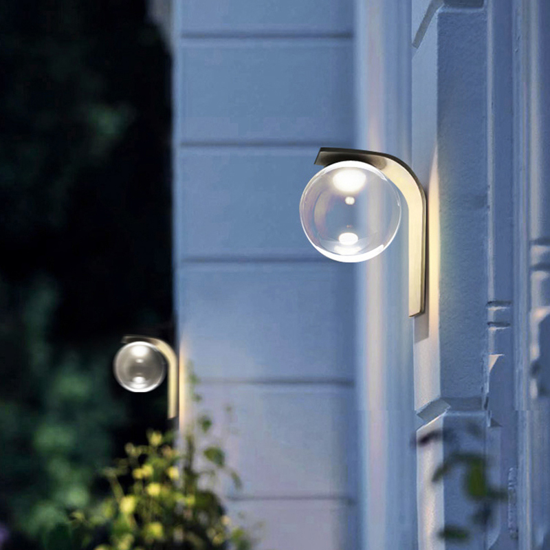 户外太阳能月球壁灯简约氛围灯