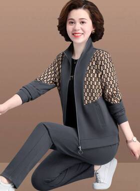 中老年妈妈秋装运动服套装