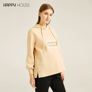 洋气孕妇装 2025新款 减龄孕妇上衣加绒 秋冬装 快乐屋孕妇卫衣时尚