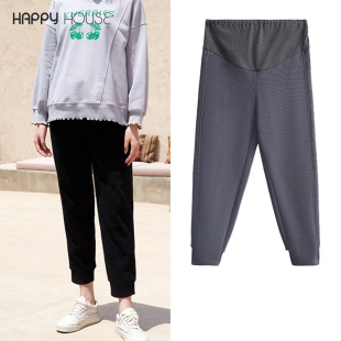 子加厚秋冬外穿2025新款 加绒裤 宽松大码 慢跑裤 运动裤 快乐屋孕妇裤