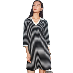 快乐屋针织孕妇连衣裙2026新款夏装孕妇裙洋气时髦孕妇装裙子春