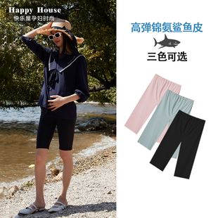 五分裤 大码 夏季 外穿 高弹鲨鱼裤 薄款 休闲2026新款 快乐屋孕妇打底裤