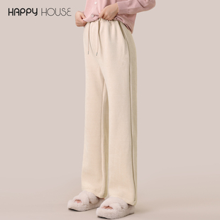 外穿2026新款 糯米裤 时尚 无托腹直筒裤 冬 直筒裤 快乐屋舒棉绒孕妇裤