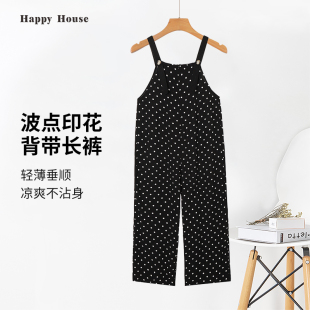 2026新款 薄款 潮妈波点时尚 孕妇裤 夏外穿 快乐屋孕妇背带裤 长裤 夏季