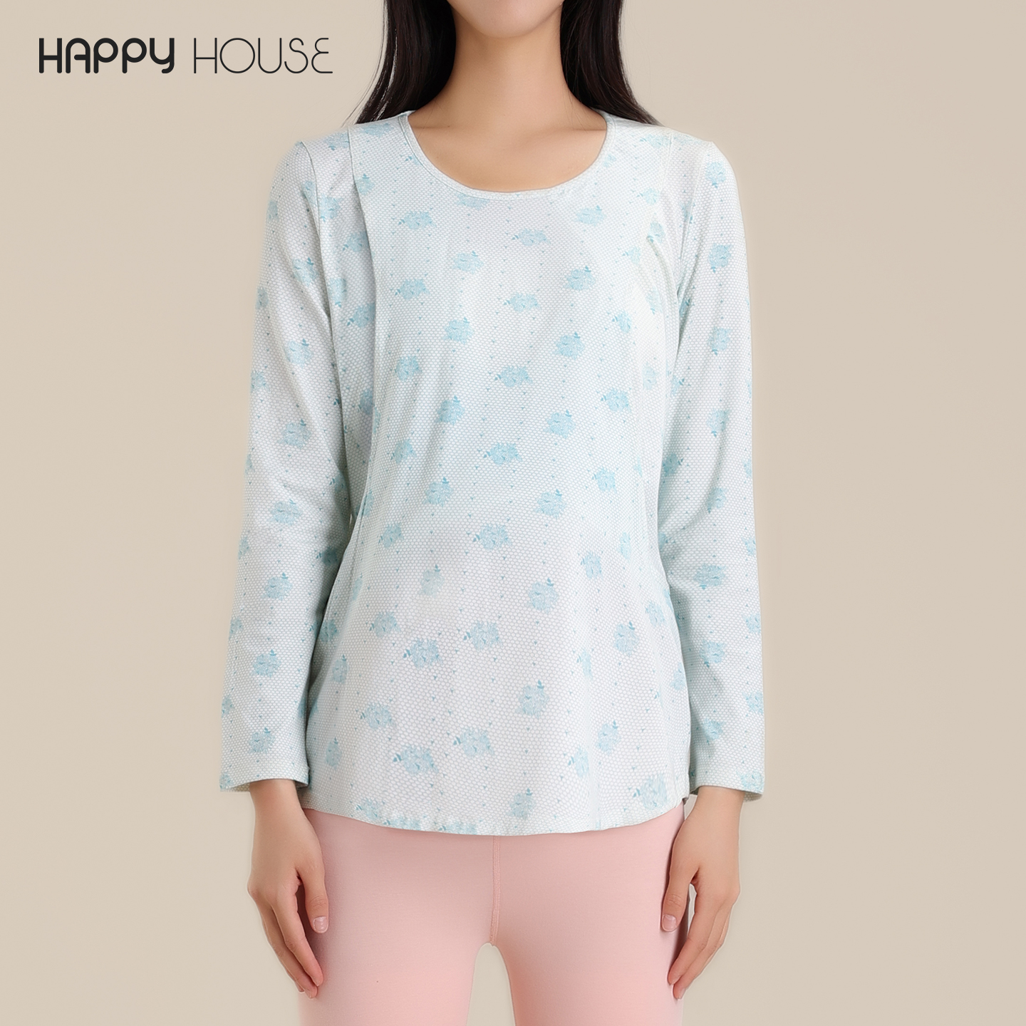 快乐屋哺乳衣秋衣打底外穿上衣