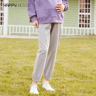 2025外穿托腹裤 快乐屋孕妇运动裤 孕妇长裤 针织束脚休闲卫裤 春秋款