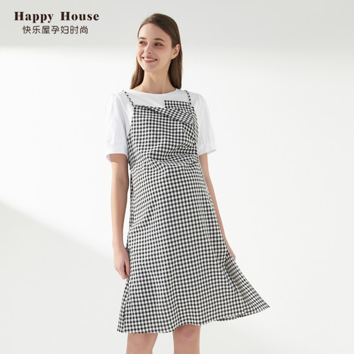 快乐屋不对称新款欧美风连衣裙