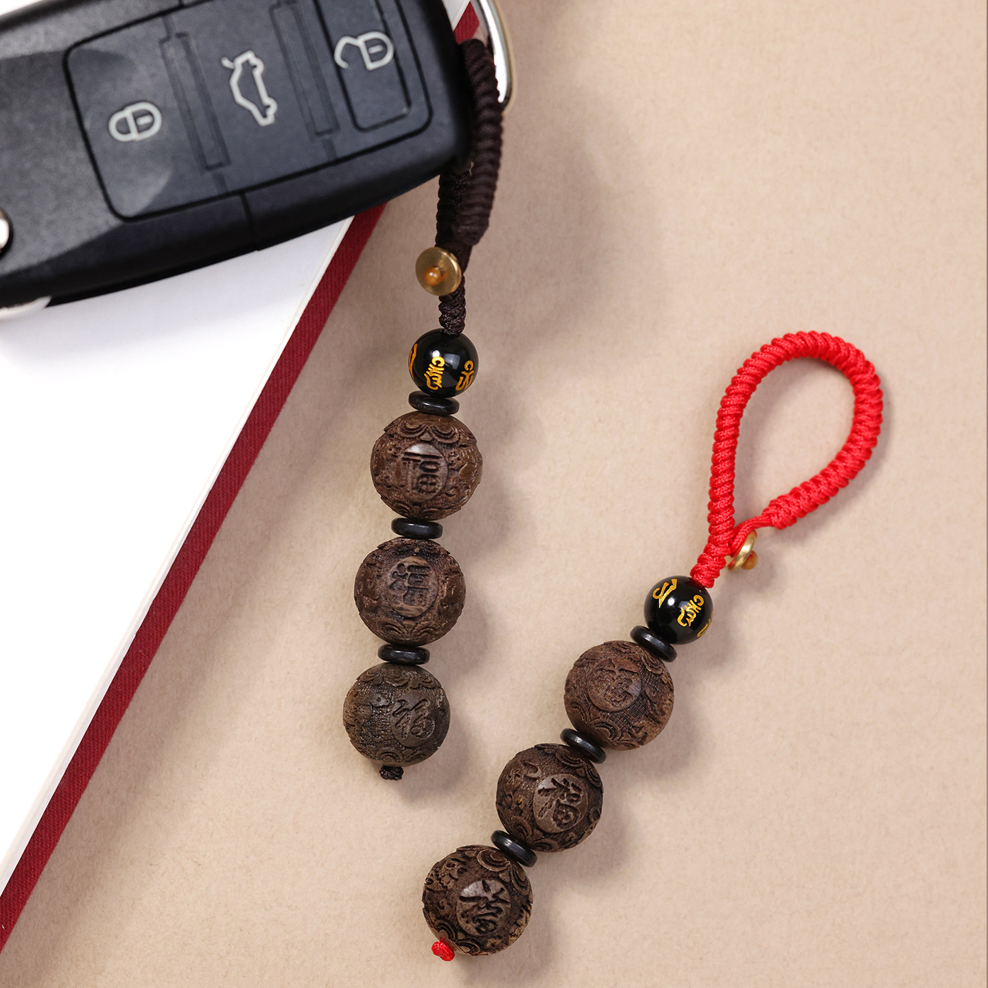 十二生肖六合三合挂件钥匙扣本命年2026马年吉祥物吊坠沉香转运珠