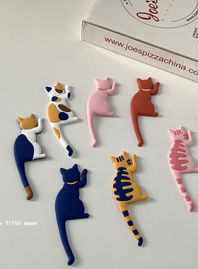 可爱卡通猫咪磁铁挂钩