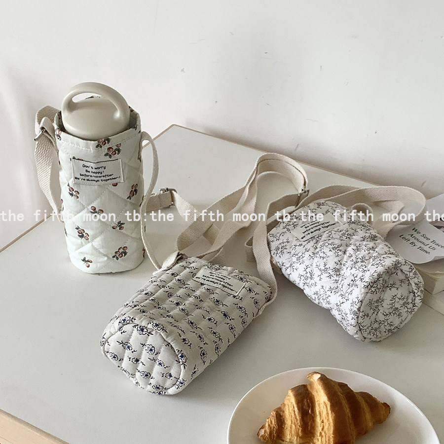 thefifthmoon可爱清新文艺简约布标绗缝杯袋杯套水杯袋,餐饮具,杯套,淘宝优惠券,粉丝福利购,淘宝优惠卷