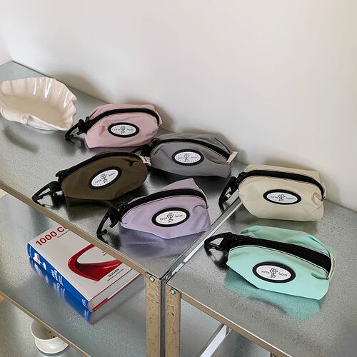 thefifthmoon纯色复古尼龙耳机包零钱包钥匙包AirPods一代二代