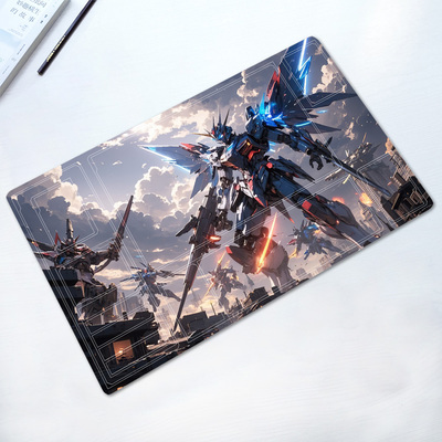 高达TCG卡垫Gundam卡牌垫机动战士SD敢达单人橡胶垫子定制DIY