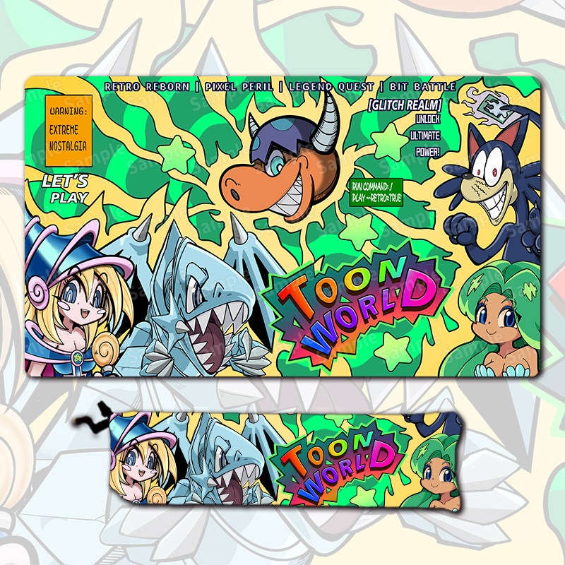 游戏王卡垫卡通卡牌垫卡组对战桌垫收纳袋YGOplaymat