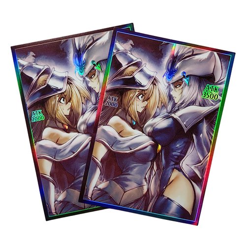 游戏王卡套黑魔导少女沉默魔术师卡牌套VG妹套保护闪套周边63x90