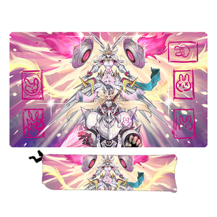 游戏王百夫长卡垫从重骑卡牌垫单人橡胶对战桌垫ygo playmat diy