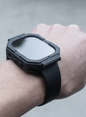 肥熊适用苹果Apple Watch S11/S10 42mm 46mm  Ultra 1/2/3代 奥创智能手表保护套战术防摔套外壳49mm保护壳