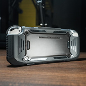 肥熊适用任天堂NS Switch OLED游戏机保护壳战术防摔保护套外壳增强手柄套手柄可拆卸带卡槽配件