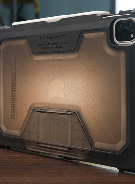 肥熊EDC战术防摔适用 苹果iPad Pro11寸平板电脑2025 M5 2024 2021 2020 军事风格保护套防弯外套保护壳