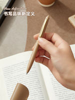 Metal press pen, gel pen, 0.5mm gel pen, colored heavy touch, office large-capacity water pen, signature pen, quick-drying, smooth, high-end ballpoint pen, ins style, high appearance level, suitable for college students to do exercises thumbnail 8