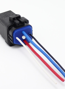 AP宁波普正防水一体化汽车继电器12V24V40A4脚汽车改装含座带线