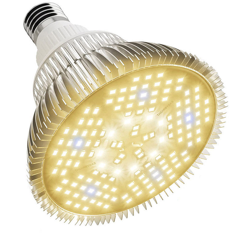 30W 50W 80W 100W太阳光全光谱LED植物灯E27白光黄光多肉补光灯_虎窝淘