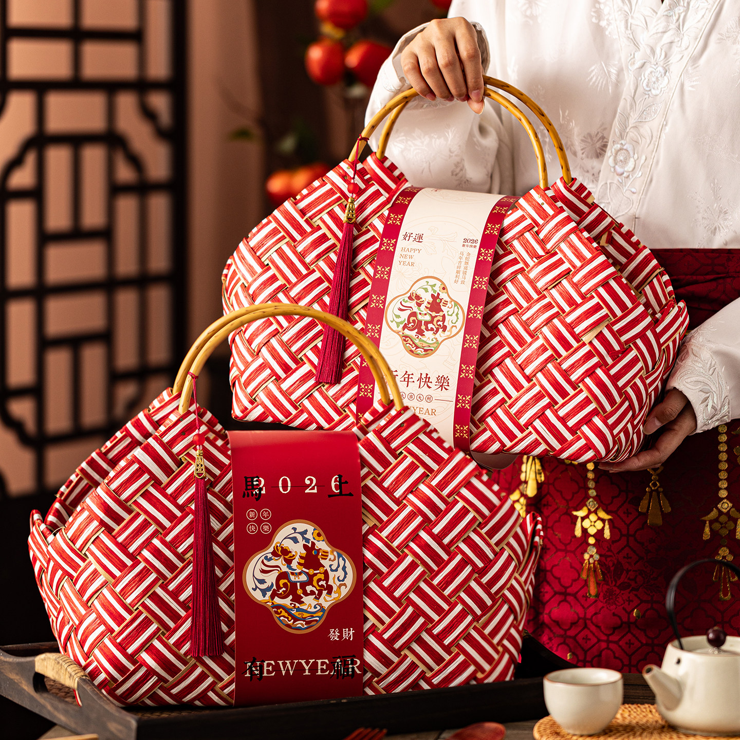 2026新款红色年货礼盒包装