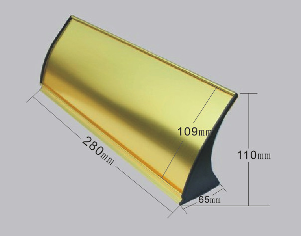法院桌牌铝合金弧形包邮定制