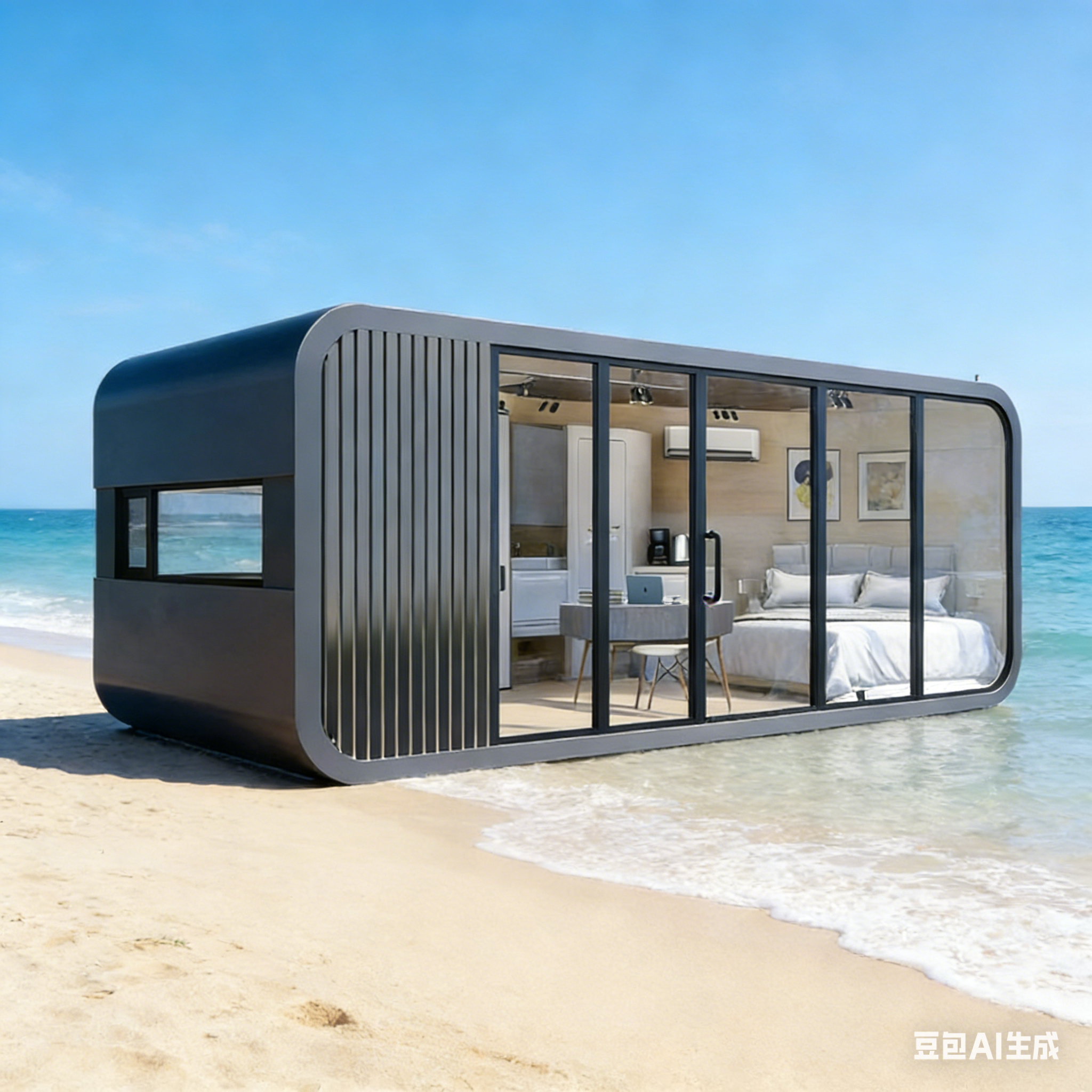 亲子民宿苹果舱移动房 温馨亲子户型 可移动灵活布局 厂家包安装