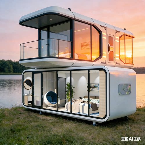 整装发货太空舱移动房 两小时安装 精装带家电拎包入住民宿屋