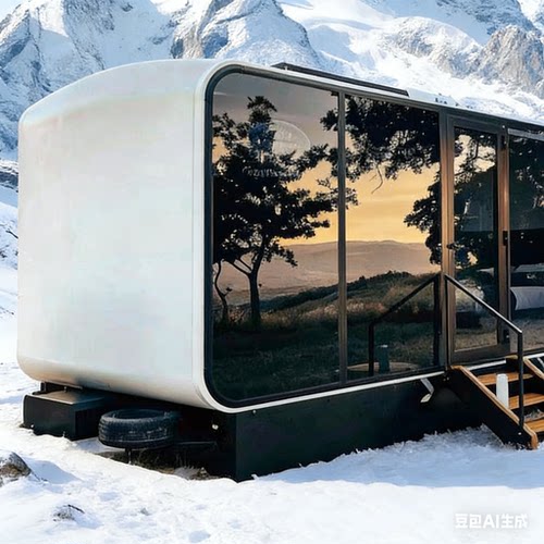 氟氮烤漆太空舱移动房 防腐防虫蛀 精装带家电景区旅居智能房屋