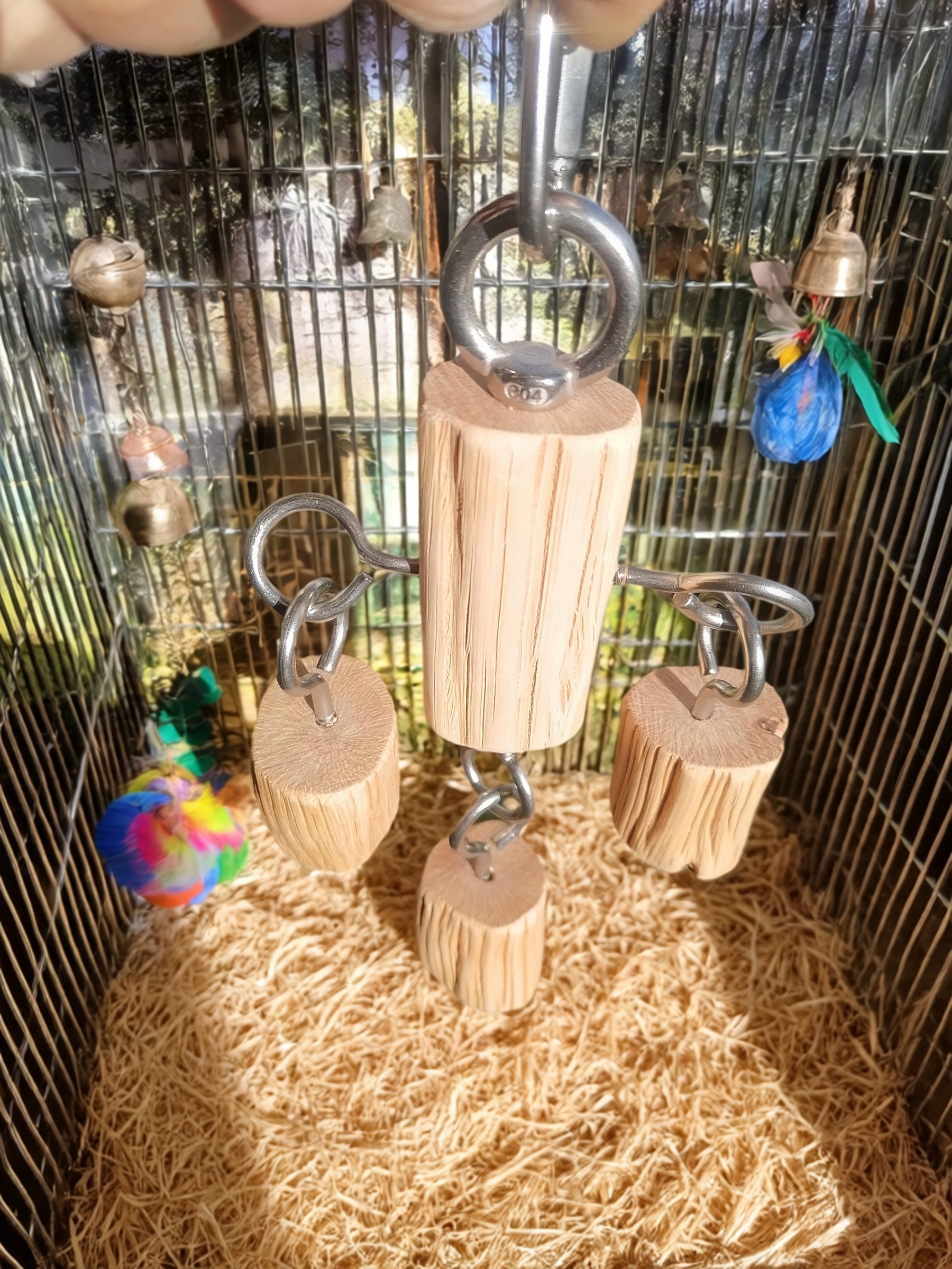 鹦鹉玩具啃咬磨牙棒解闷自嗨益智玩具中大型鹦鹉啃咬玩具