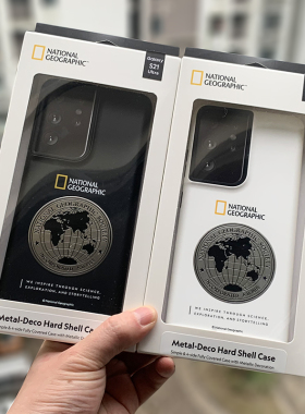 国家地理正版三星s25ultra手机壳防摔双层S24ultra保护套金属地球