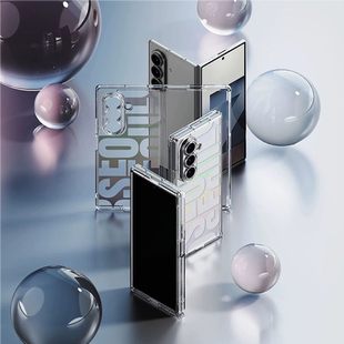 韩国Ringke正版适用三星ZFold7透明手机壳一体轻薄防摔ins风首尔碎花简约百搭Z Fold7磁吸保护套折叠屏保护壳