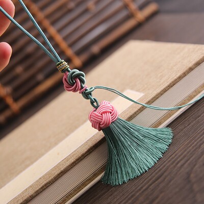 古风曼陀罗结吊绳挂件线帽流苏穗子吊坠民族风文玩把玩印章挂绳