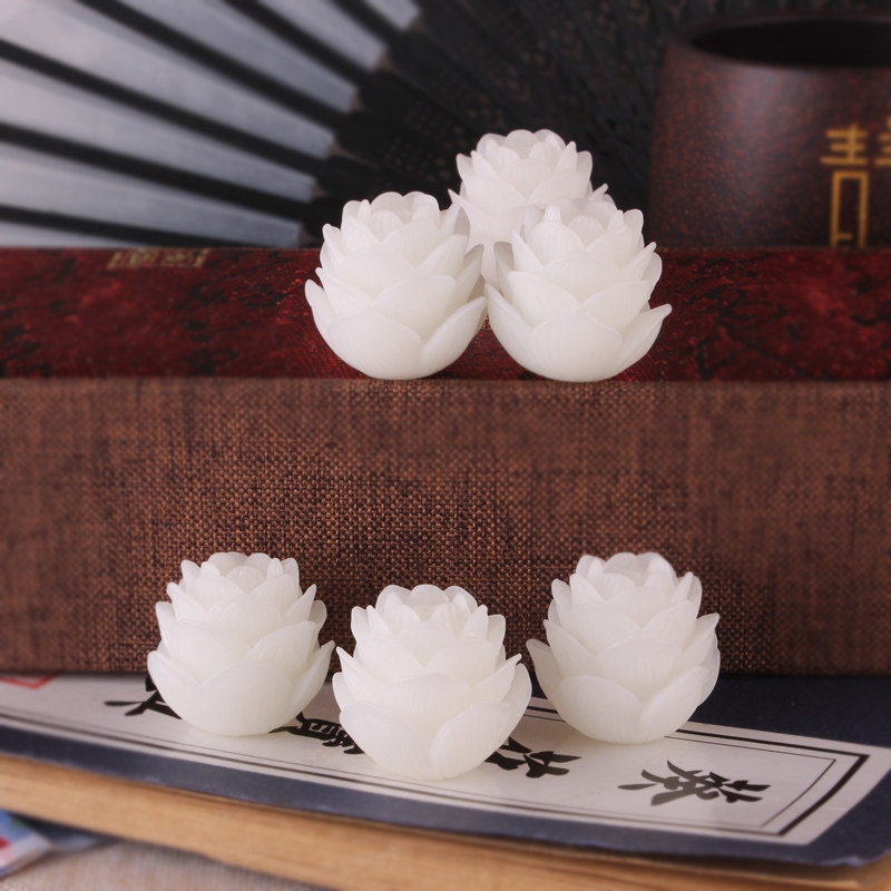 diy饰品配件 精致树脂仿白菩提根五层莲花钥匙扣流苏汽车挂件配饰